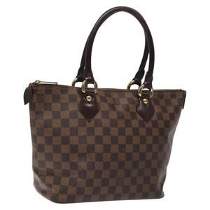 LOUIS VUITTON Damier Ebene Saleya PM Tote Bag N51183 LV Auth bs24109